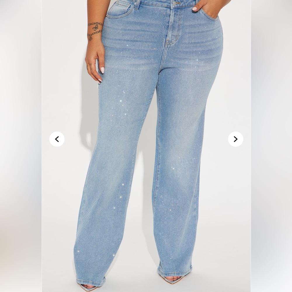 Fashion Nova Embellished Jeans